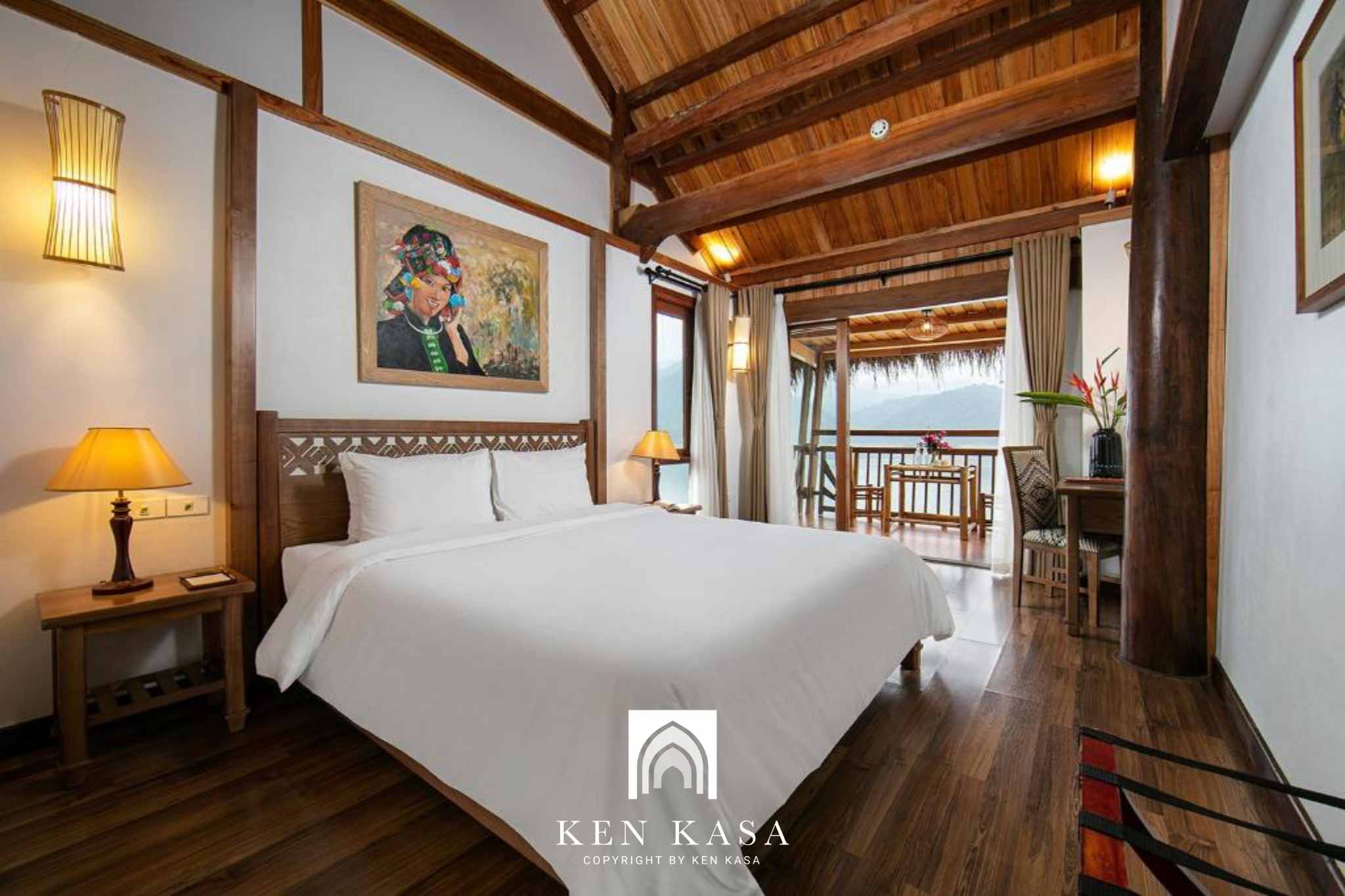 Ph&ograve;ng standard doube trong kh&aacute;ch sạn 